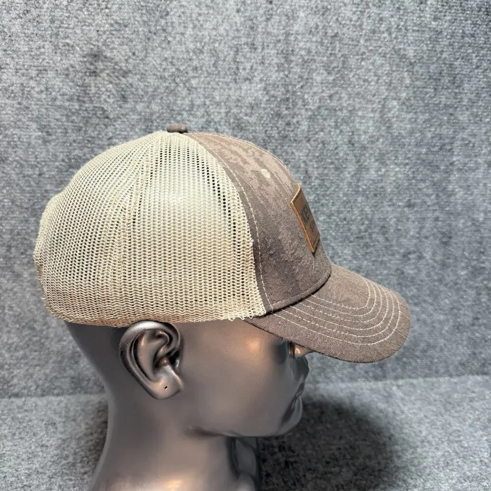 Kenworth Trucks Hat KW Faux Leather Patch - Camo Mesh SnapBack Cap Licensed